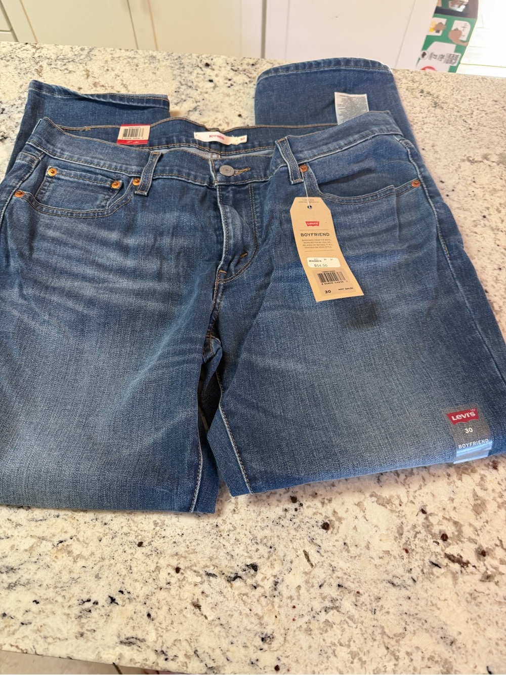 Levi's Relaxed Boyfriend Jeans - Medium Blue